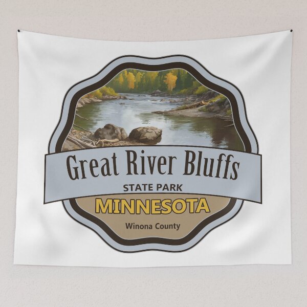 Item preview, Great River Bluffs State Park, Winona County, Minnesota designed and sold by Wanderful-roads.