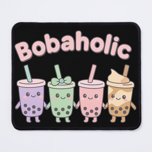 Item preview, Bobaholic Kawaii Boba Tea Clipart designed and sold by scanusha1979.