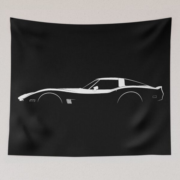 Item preview, Corvette C3 Collector's Edition (White) designed and sold by Car Silhouettes.