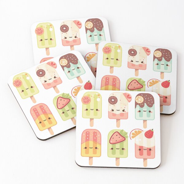 Item preview, Kawaii Popsicle Friends – Fruit and Sprinkle Edition designed and sold by luminumance.