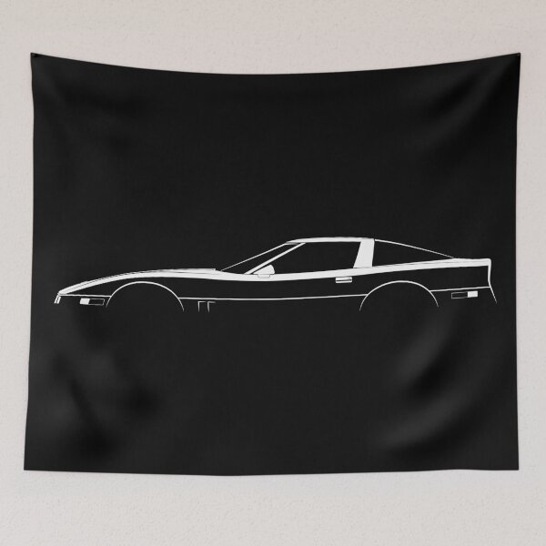 Item preview, Corvette C4 (White) designed and sold by Car Silhouettes.