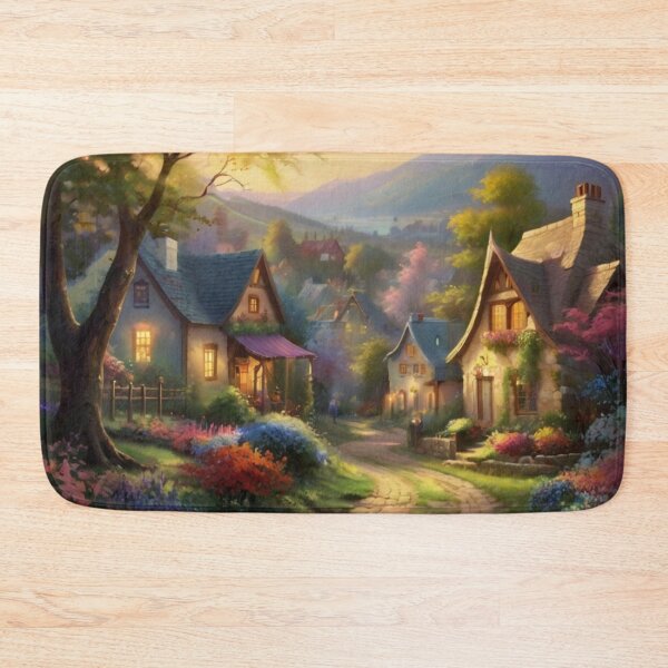 Item preview, Sunlight and Blossoms on the Village Street designed and sold by BlareBlare.