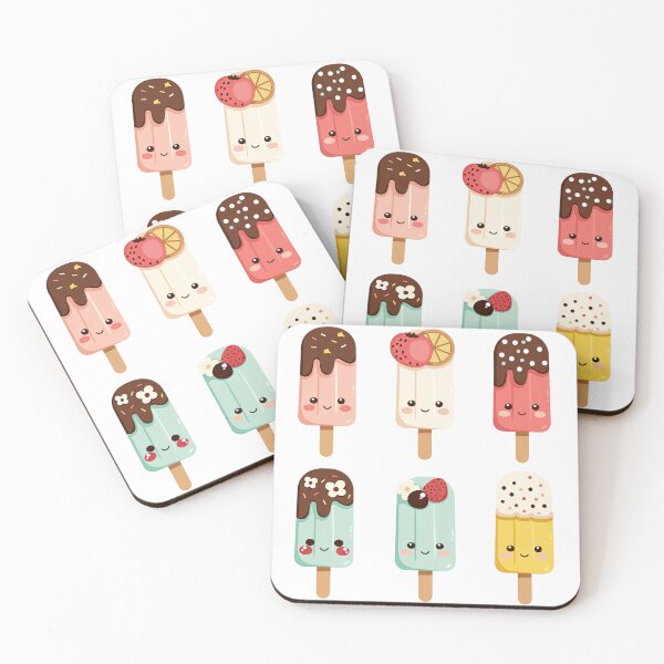 Item preview, Smiling Summer Popsicles – Chocolate Topping Edition designed and sold by luminumance.
