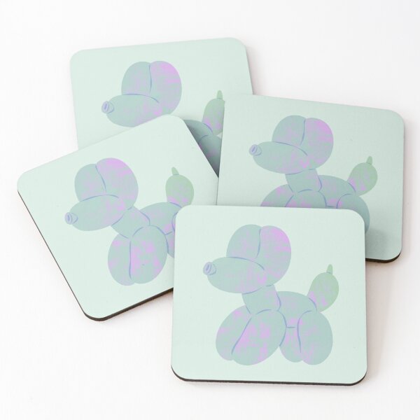 Item preview, Cute Light Blue and Purple Balloon Dog designed and sold by Yulia Saraswati.