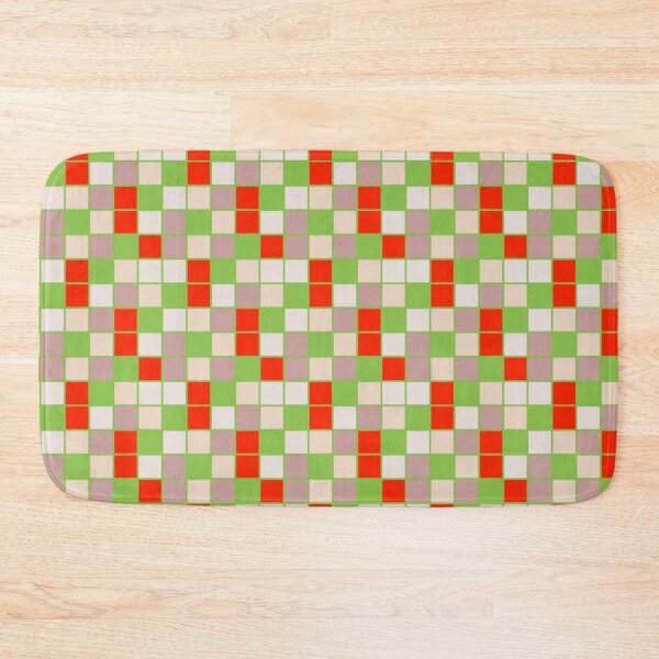 Item preview, Retro Pixel Grid Pattern – Red, Green & Pink Checker Design designed and sold by larissa-myrie.