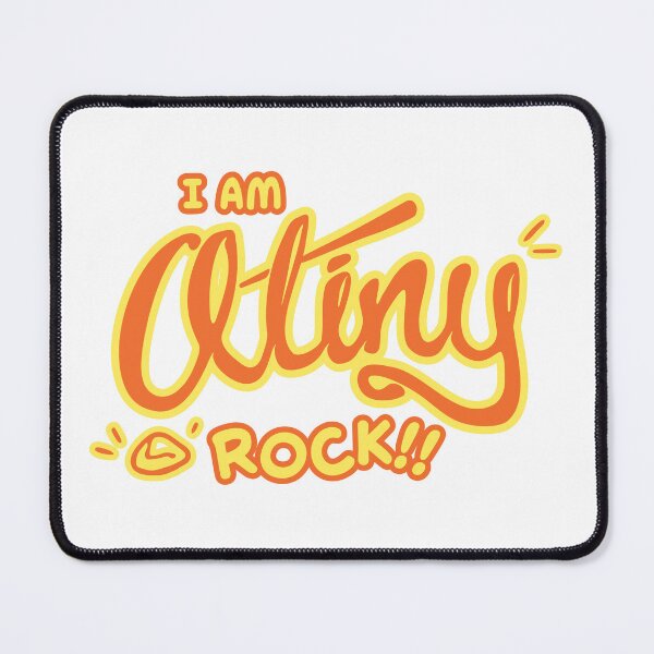 Item preview, ATINY Rock - Subtle ATEEZ Fan Humor Dad Joke (Orange) designed and sold by emcakepop.
