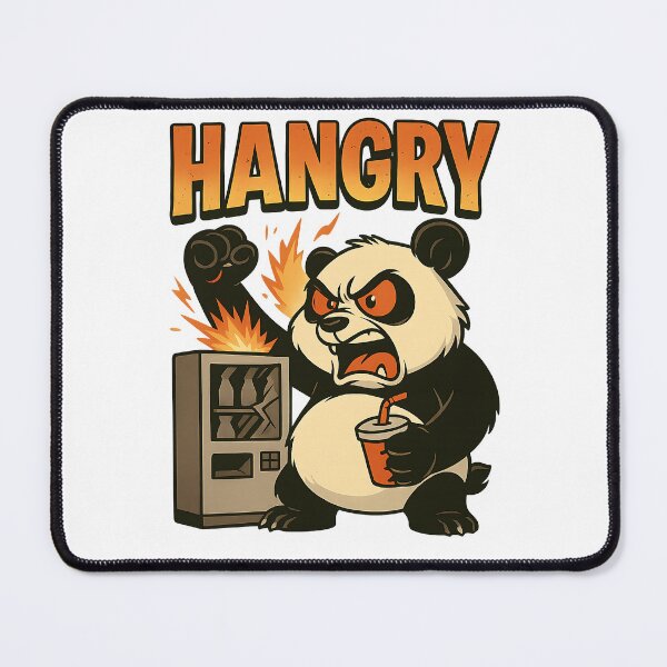 Item preview, Hangry Panda – Funny Angry Cartoon Animal Design designed and sold by Evolved Ape.