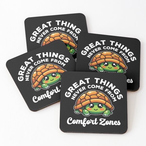 Item preview, Great Things Never Come from Comfort Zones - Cute Turtle designed and sold by MO DESIGNS.