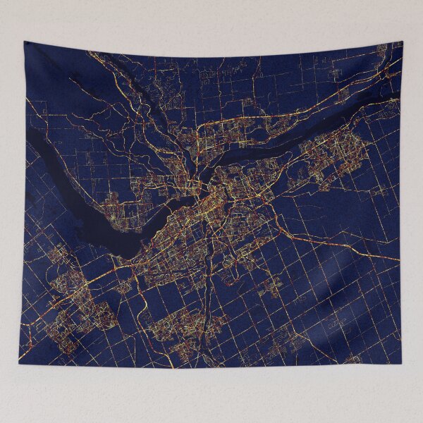 Item preview, Ottawa, Canada Map - City At Night designed and sold by deMAP.