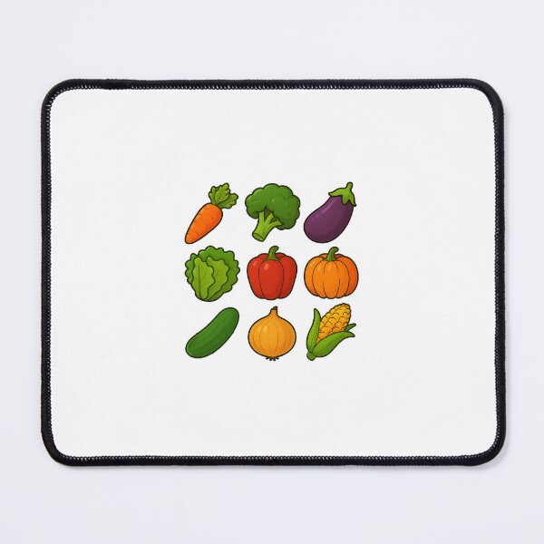 Item preview, Collection of colorful vegetable illustrations in cartoon style designed and sold by Happy Heart Studio.