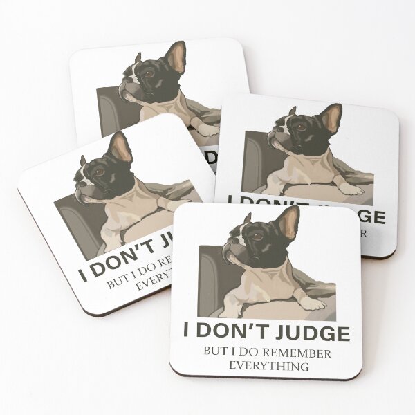 Item preview, Buldog No Judgement Here designed and sold by FlickerMind.