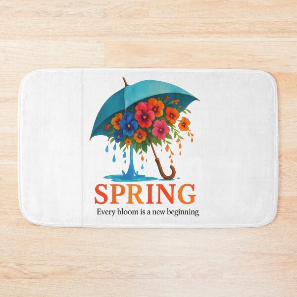 Item preview, Colorful flowers under umbrella, symbolizing spring renewal designed and sold by DadGenX.