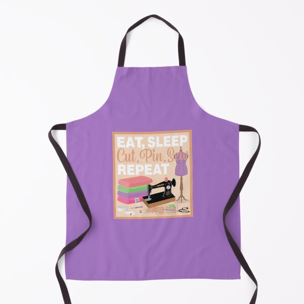 Item preview, Eat Sleep Repeat Dressmaking - Old Machine - MULTI COLORS designed and sold by StellarFX.