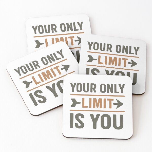 Item preview, Your Only Limit Is You | Powerful Self-Growth Quote Shirt designed and sold by Just You Tee | Say It Loud, Wear It Proud.