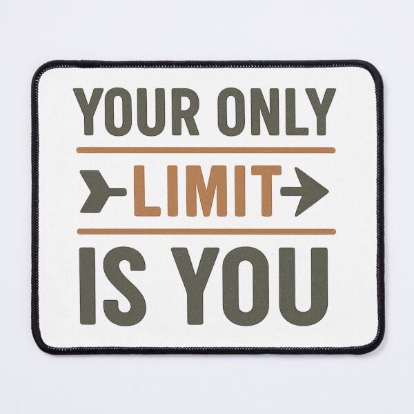 Item preview, Your Only Limit Is You | Powerful Self-Growth Quote Shirt designed and sold by Just You Tee | Say It Loud, Wear It Proud.