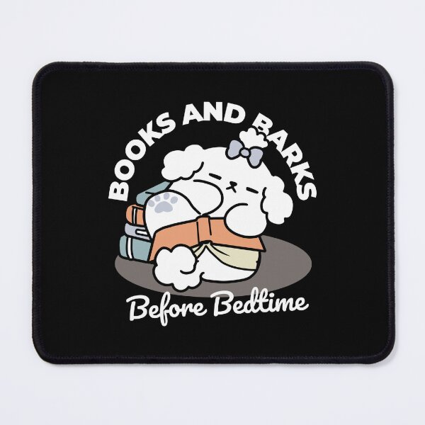 Item preview, Books and Barks – Cute Sleepy Dog Reading Design designed and sold by Trio-in-Forest.