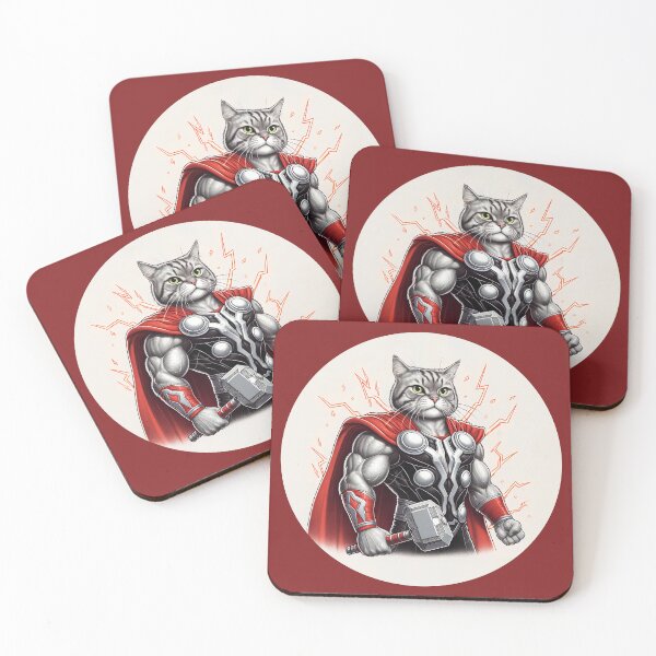 Item preview, Thunder god cat designed and sold by Artillenium.