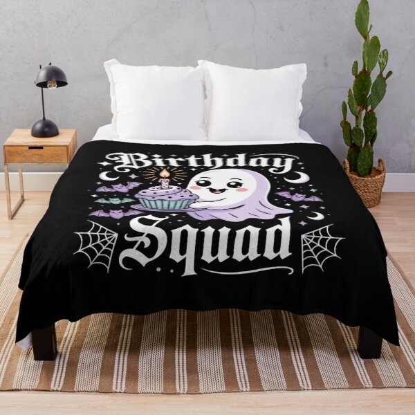 Item preview, Birthday Squad – Cute Ghost Cupcake Halloween Party Tee designed and sold by Start with INGz.