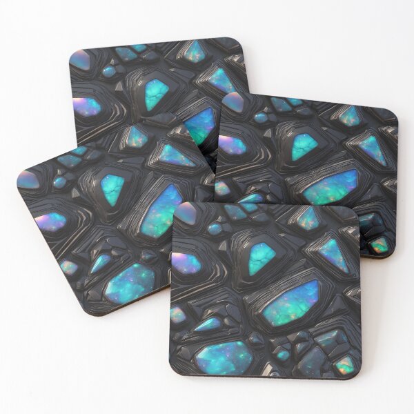 Item preview, Mesmerizing Black Opal Gemstones with Iridescent Blue and Green Hues designed and sold by SolaoLab.