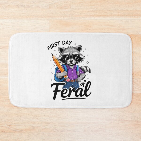 Item preview, First Day Of Feral Vintage Funny Raccoon Back To School  designed and sold by facegm.