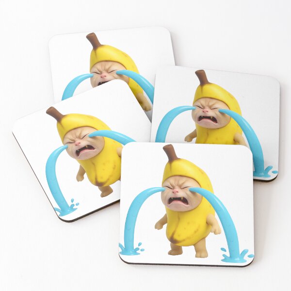 Item preview, 3d cry banana cat happy happy happy cat meme designed and sold by AnimateSpring.