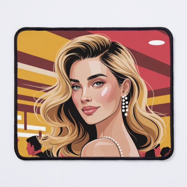 Item preview, Vibrant Nightclub Blonde Woman Vector Art Print designed and sold by Dew's.