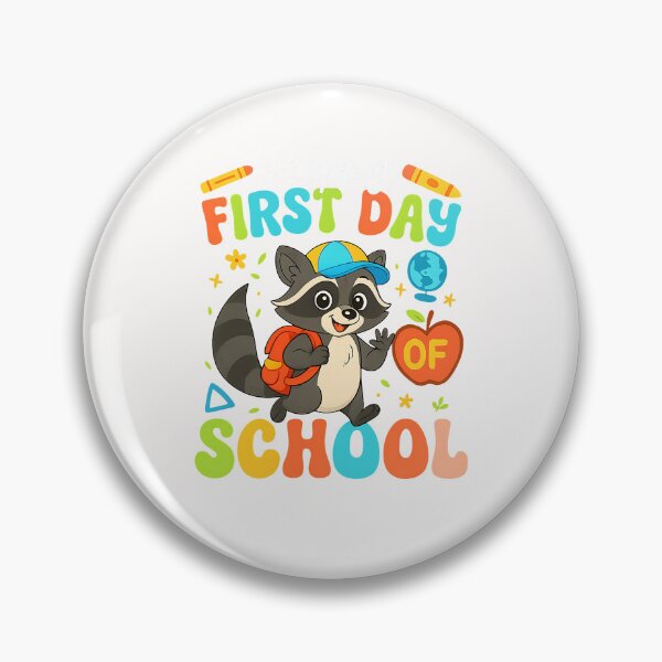 Item preview, Raccoon Happy First Day Of School Kids Boy Back To School designed and sold by facegm.