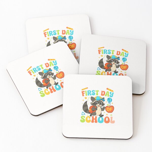 Item preview, Raccoon Happy First Day Of School Kids Boy Back To School designed and sold by facegm.