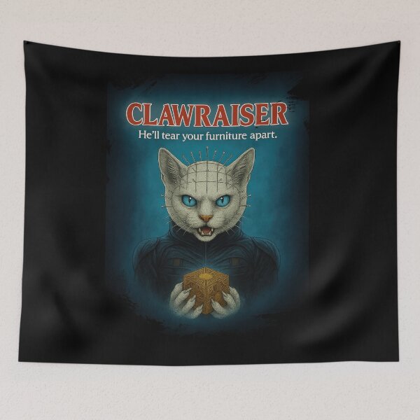 Item preview, CLAWRAISER - Vintage Cat Horror Movie designed and sold by Oh, the HORROR!.