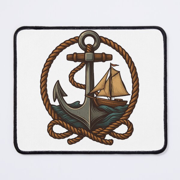 Item preview, Vintage Nautical Emblem designed and sold by NautilusPrint.