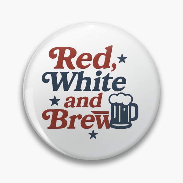 Item preview, Red White and Brew Beer Mug Patriotic 4th of July designed and sold by Style-Sense.