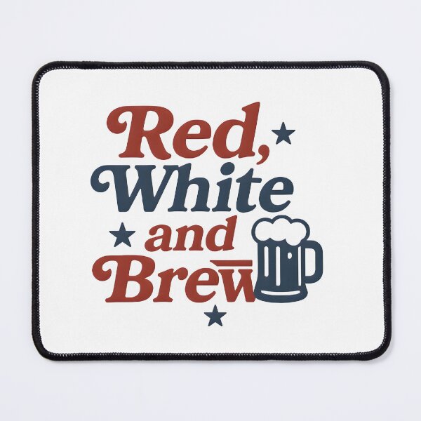 Item preview, Red White and Brew Beer Mug Patriotic 4th of July designed and sold by Style-Sense.