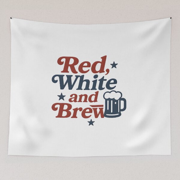 Item preview, Red White and Brew Beer Mug Patriotic 4th of July designed and sold by Style-Sense.