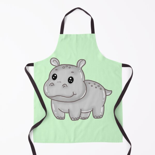 Item preview, Cartoon smiling hippo isolated on white background designed and sold by Suthicha.