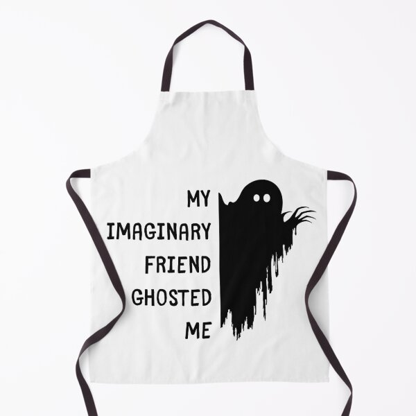 Item preview, My Imaginary Friend Ghosted Me – Funny Ghost T-Shirt (White Background) designed and sold by Doodle Whimsy.