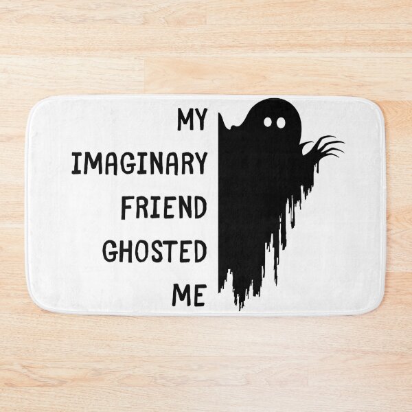 Item preview, My Imaginary Friend Ghosted Me – Funny Ghost T-Shirt (White Background) designed and sold by Doodle Whimsy.