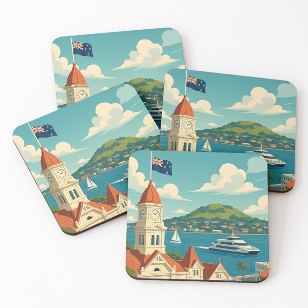 Item preview, Devonport Ferry View – Auckland Harbour Charm designed and sold by Aryabek.