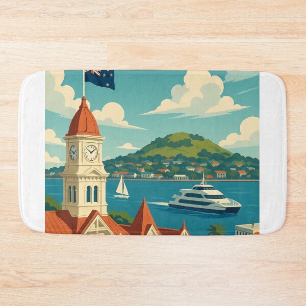 Item preview, Devonport Ferry View – Auckland Harbour Charm designed and sold by Aryabek.