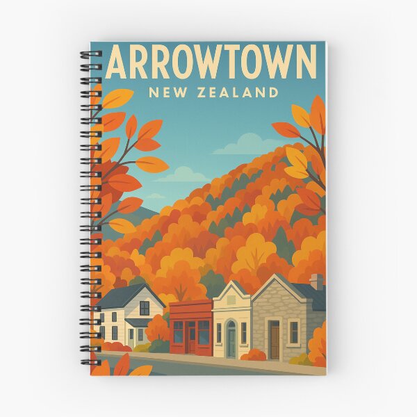 Item preview, Arrowtown Village Street – Autumn in Otago designed and sold by Aryabek.