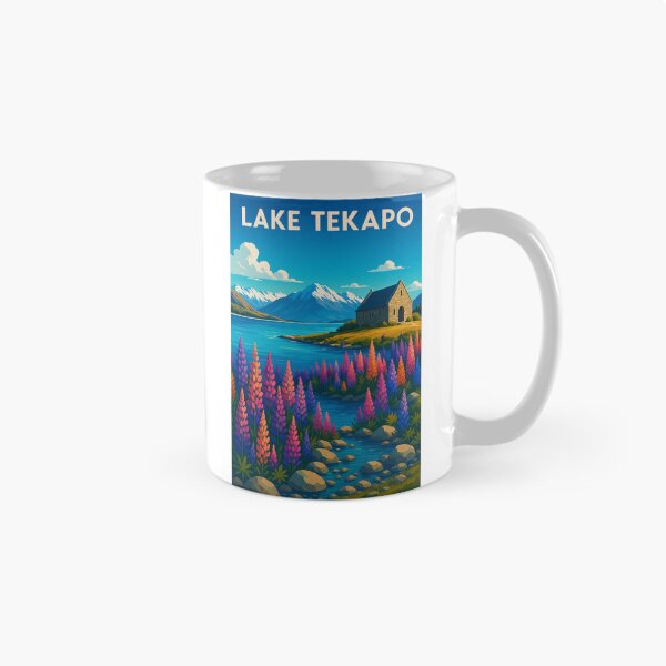 Item preview, Lupins and Mount Cook – Mackenzie Basin Beauty designed and sold by Aryabek.
