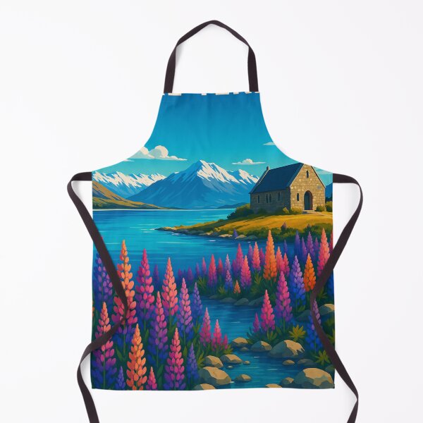 Item preview, Lupins and Mount Cook – Mackenzie Basin Beauty designed and sold by Aryabek.