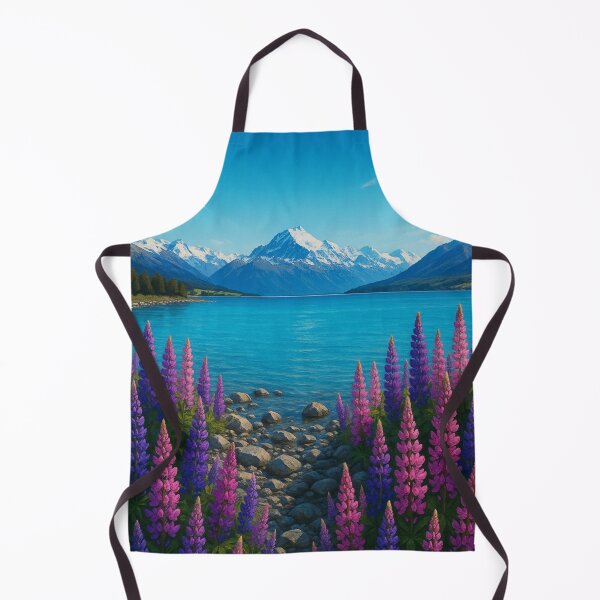 Item preview, Lake Tekapo – Church of the Good Shepherd and Lupins designed and sold by Aryabek.