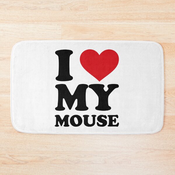 Item preview, I love My Mouse – Cute Pet Love Design designed and sold by EmeraldeaArt.