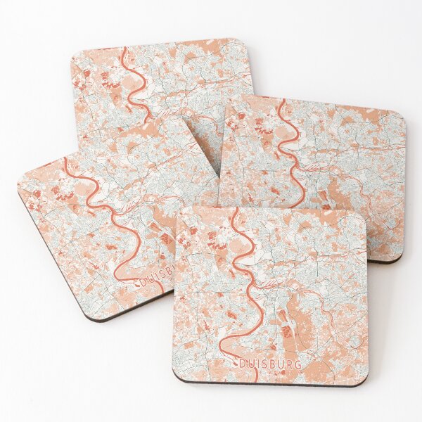Item preview, Duisburg City Map of Germany  - Bohemian designed and sold by deMAP.