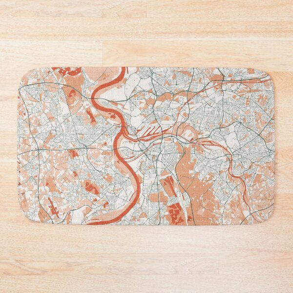 Item preview, Duisburg City Map of Germany  - Bohemian designed and sold by deMAP.