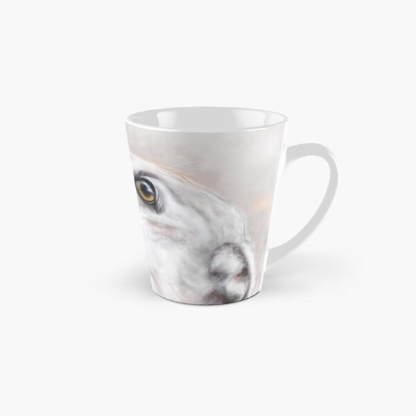 J'adore - white Greyhound - Galgo Tall Mug