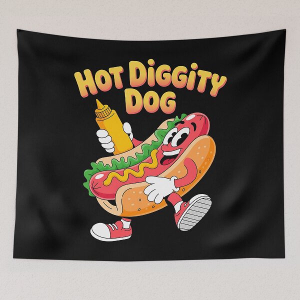 Item preview, Hot diggity dog - Hot dog heaven - Bun appetit - Hot dog dreams - Life is like a wiener designed and sold by JansenGS.