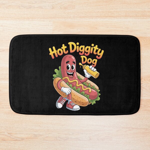 Item preview, Hot diggity dog - Enjoy hot dog - Hot dog what else - Think hot dog - Just do hot dog - Its hot dog time designed and sold by JansenGS.
