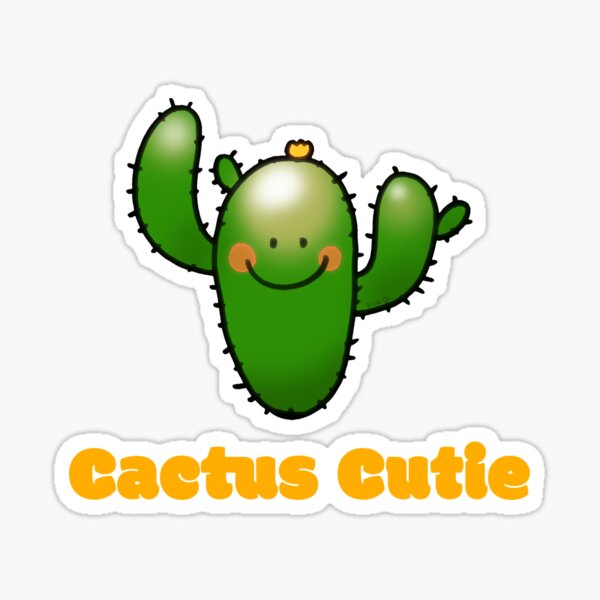 Item preview, Cactus Cutie with Spiky Smile designed and sold by CuteCartoon.