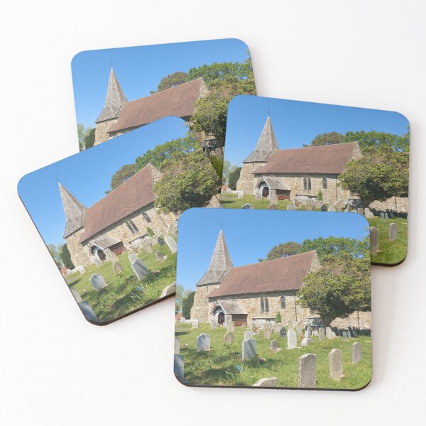 Item preview, Historic English Churchyard – Tranquil Countryside Scene with Stone Church & Gravestones designed and sold by Right-UR.
